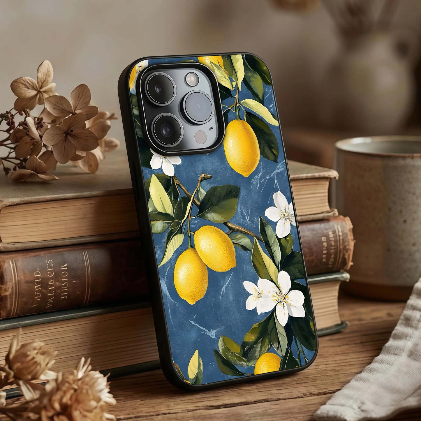 Lemon Dream Garden Glass Case displayed upright for lively garden visibility and premium finish.