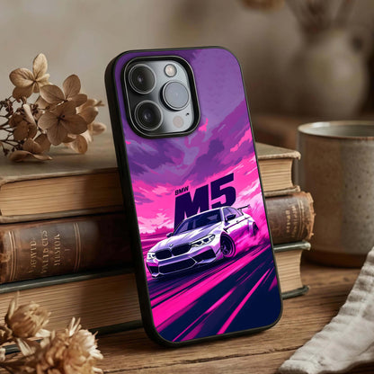 MS Neon Car Glass Case displayed upright for high-energy design visibility and premium finish.