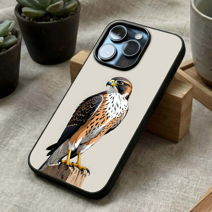 Clever Eagle Glass Case laid diagonally highlighting bold contours and HD glass shine.
