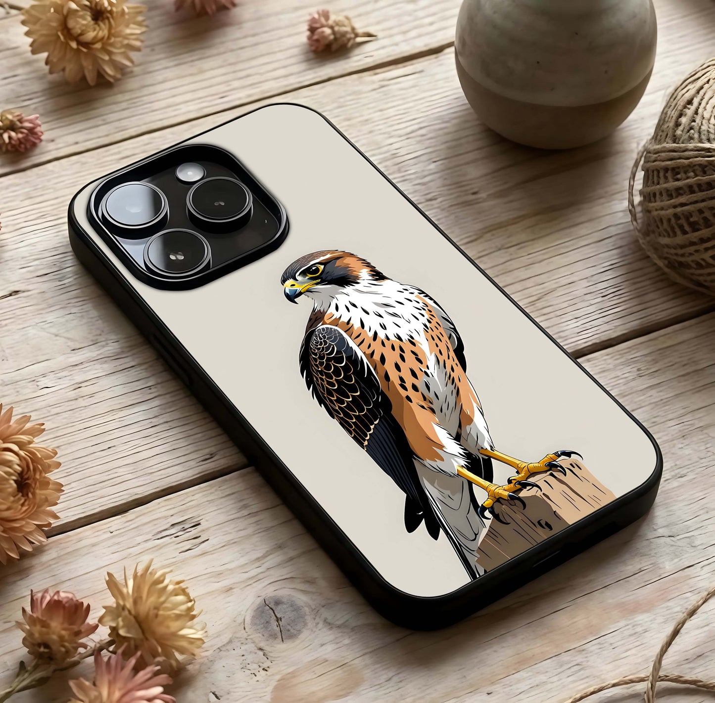 Clever Eagle Glass Case photographed in natural light showing reflective finish and powerful depth.