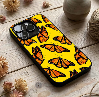 Golden Wing Flight Glass Case photographed in natural light showing reflective finish and uplifting depth.