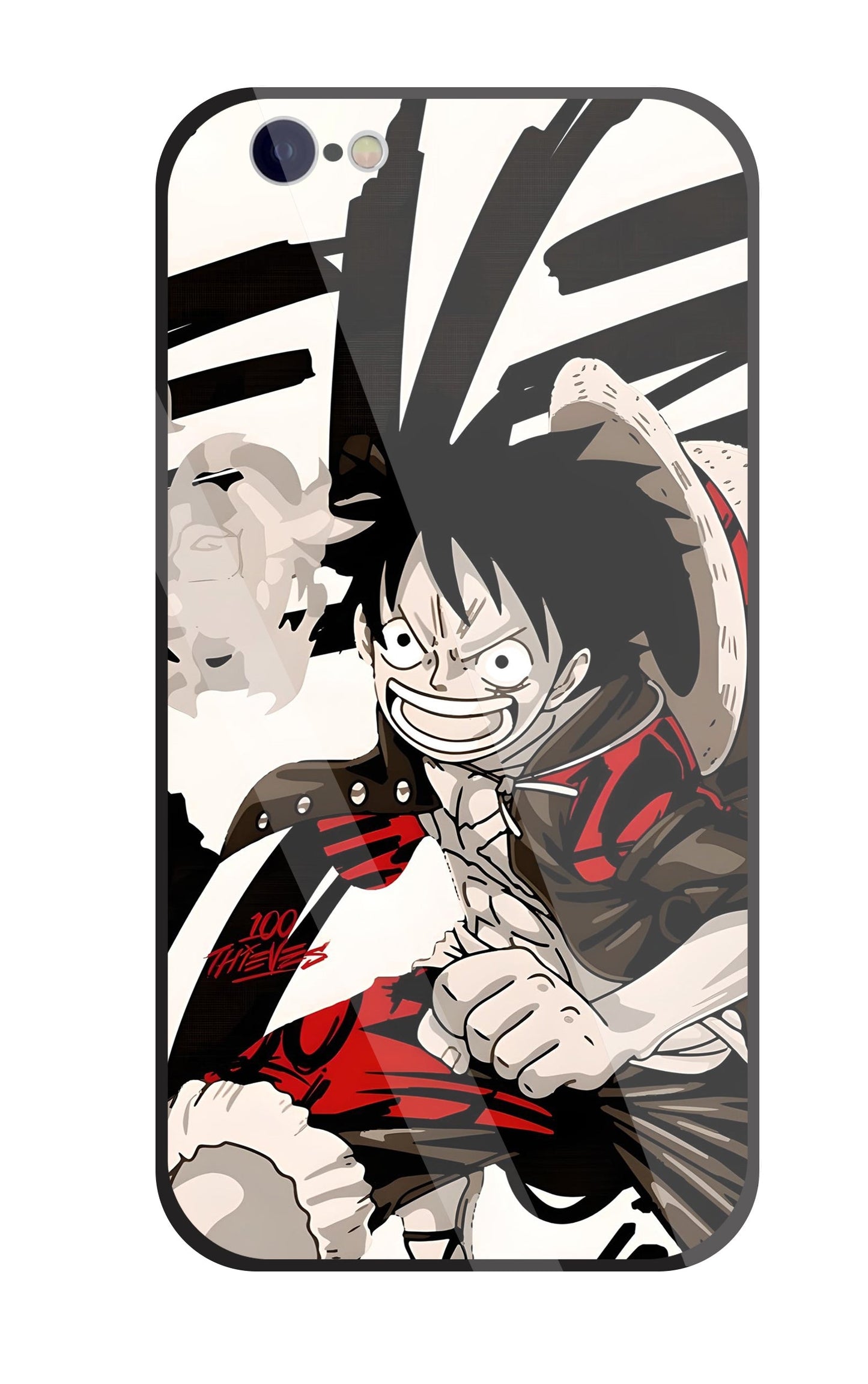 Angry Luffy Glass Case For Apple iPhone 6 / 6s