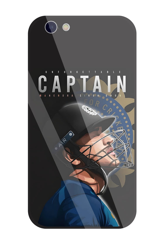 Captain MS Dhoni Glass Case For Apple iPhone 6 / 6s