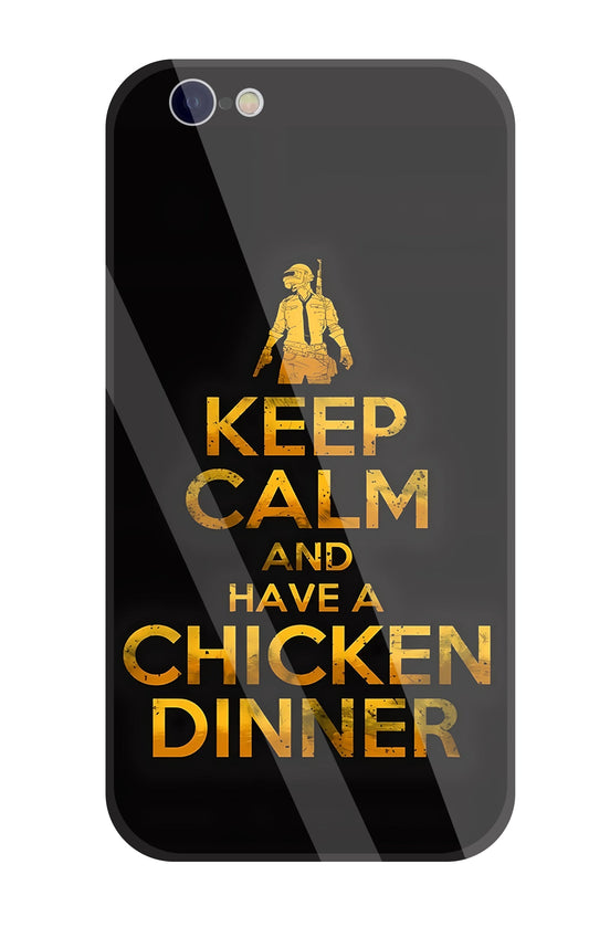 Chicken Dinner Glass Case For Apple iPhone 6 / 6s