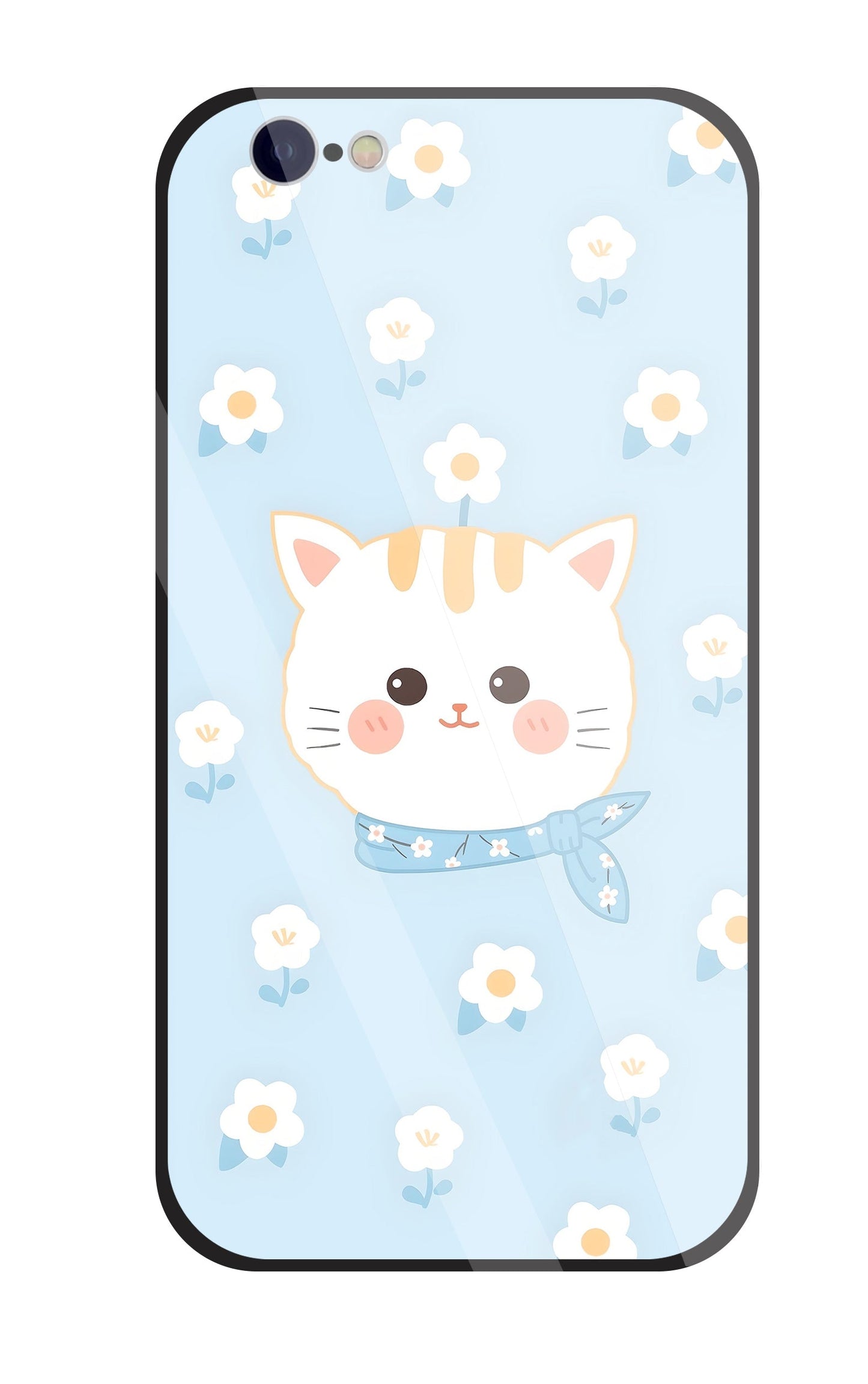Cute Kitten Glass Case For Apple iPhone 6 / 6s