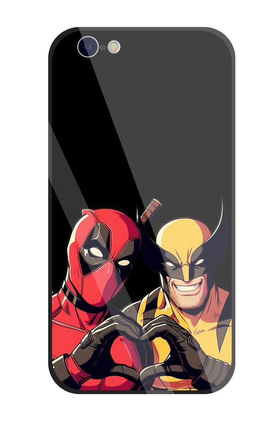 Deadpool And Wolverine Glass Case For Apple iPhone 6 / 6s