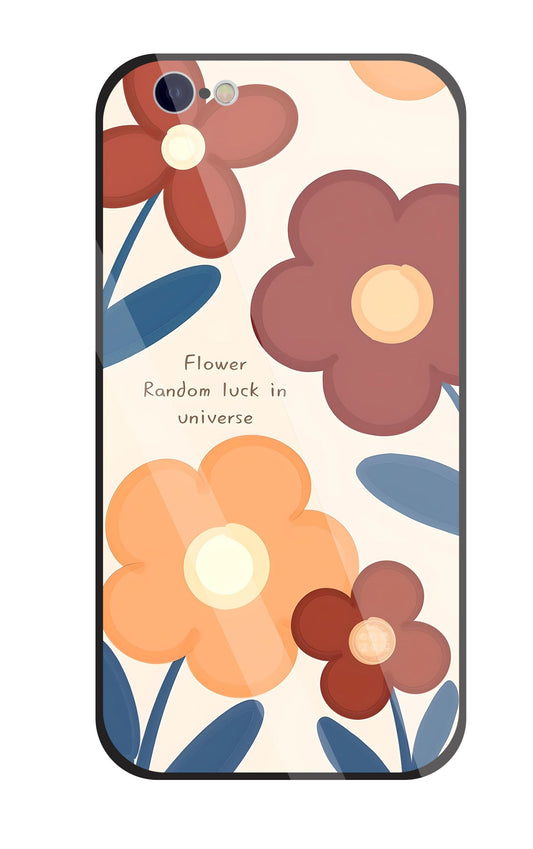 Flower Random Luck Glass Case For Apple iPhone 6 / 6s