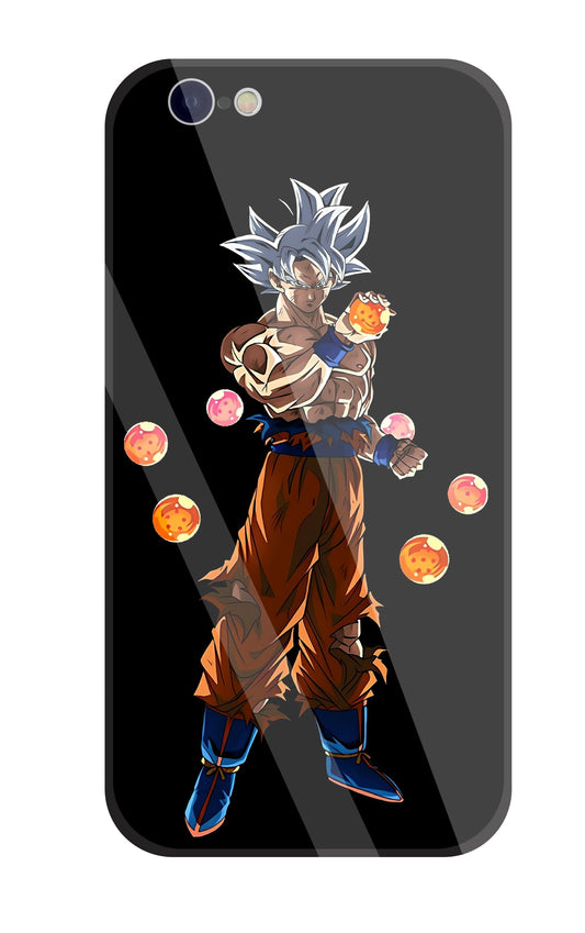 Goku With Dragon Balls Glass Case For Apple iPhone 6 / 6s