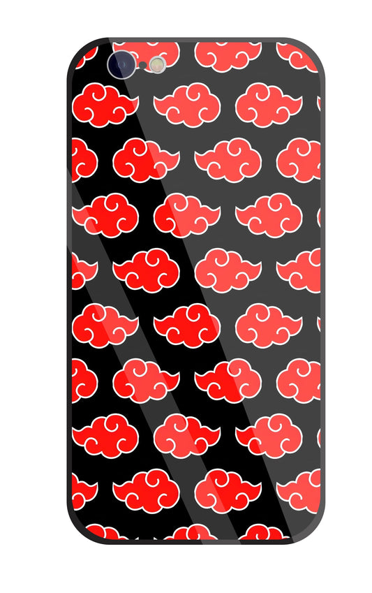 Japanese Clouds Seamless Pattern Glass Case For Apple iPhone 6 / 6s