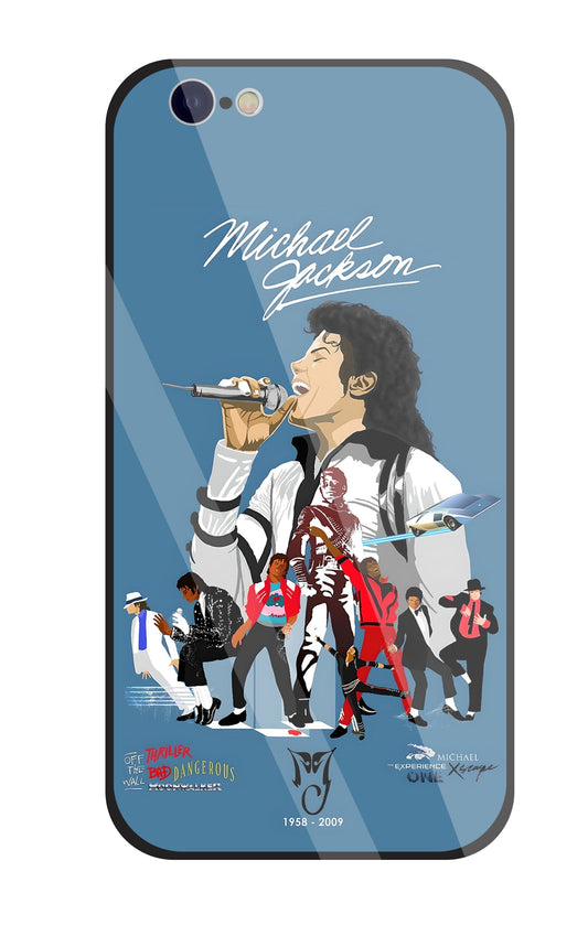 Michael Jackson Mashup Glass Case For Apple iPhone 6 / 6s