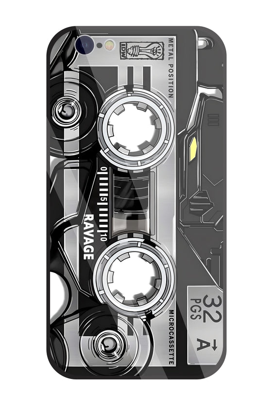 Microcassette Glass Case For Apple iPhone 6 / 6s