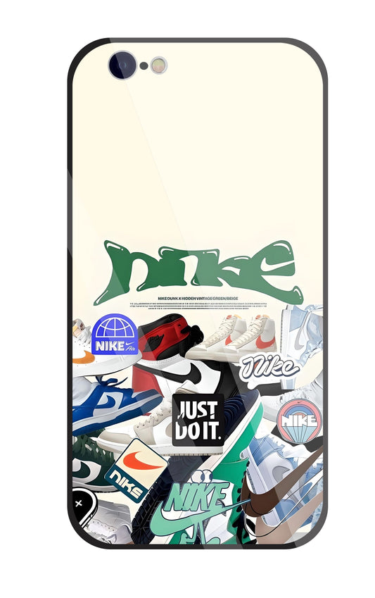 Nike Shoes Glass Case For Apple iPhone 6 / 6s
