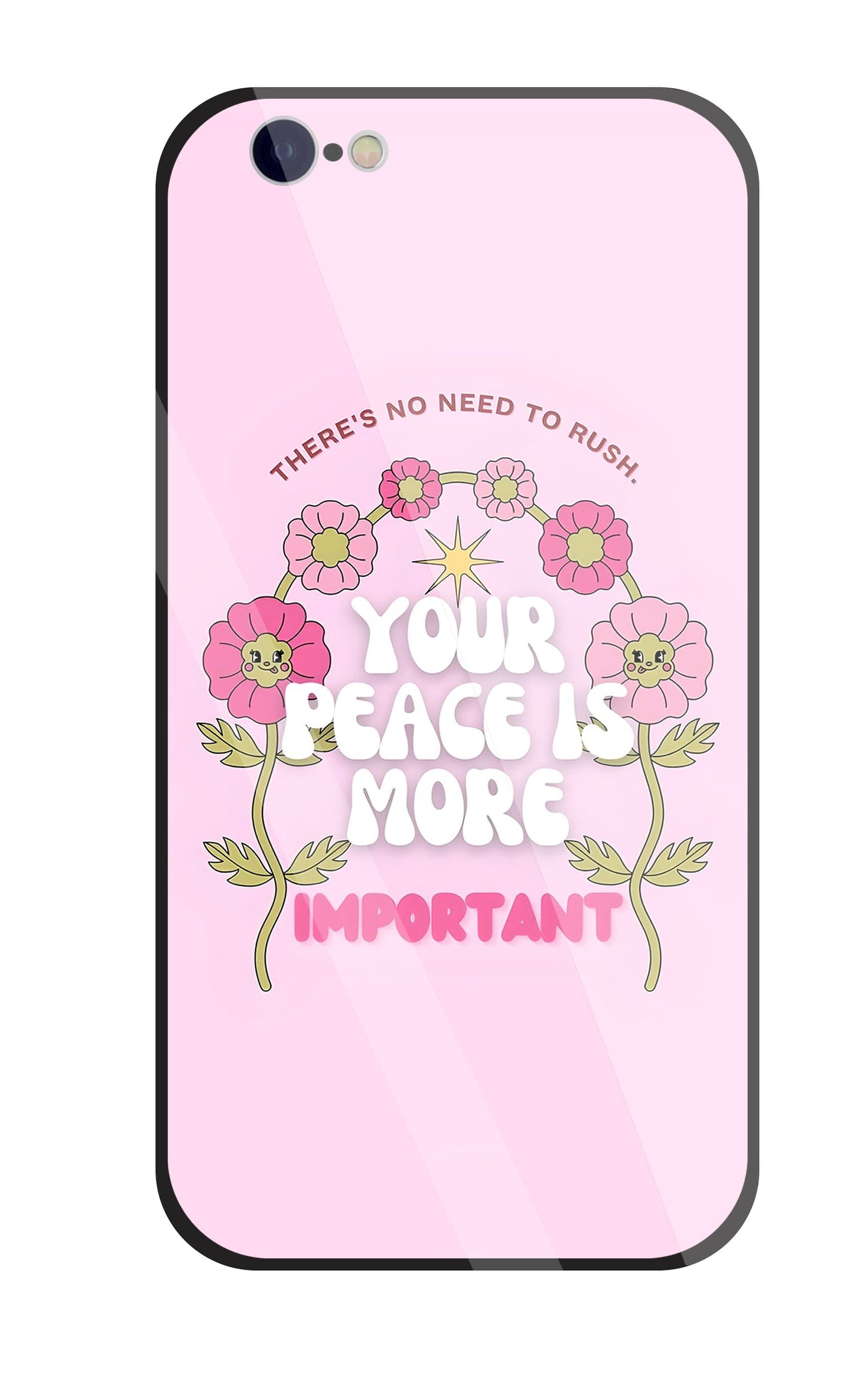 Peace Is More Important Glass Case For Apple iPhone 6 / 6s