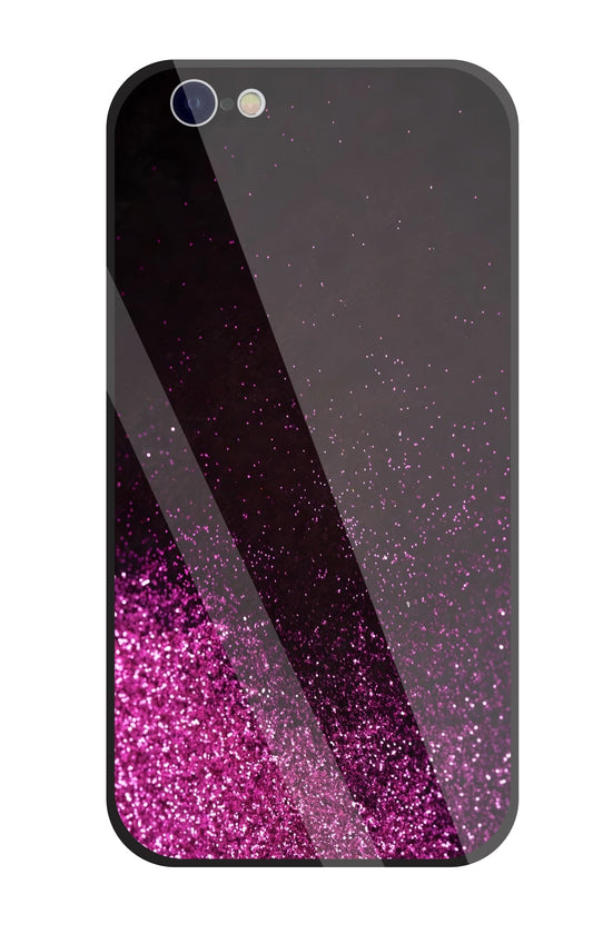 Pink Glitters Glass Case For Apple iPhone 6 / 6s