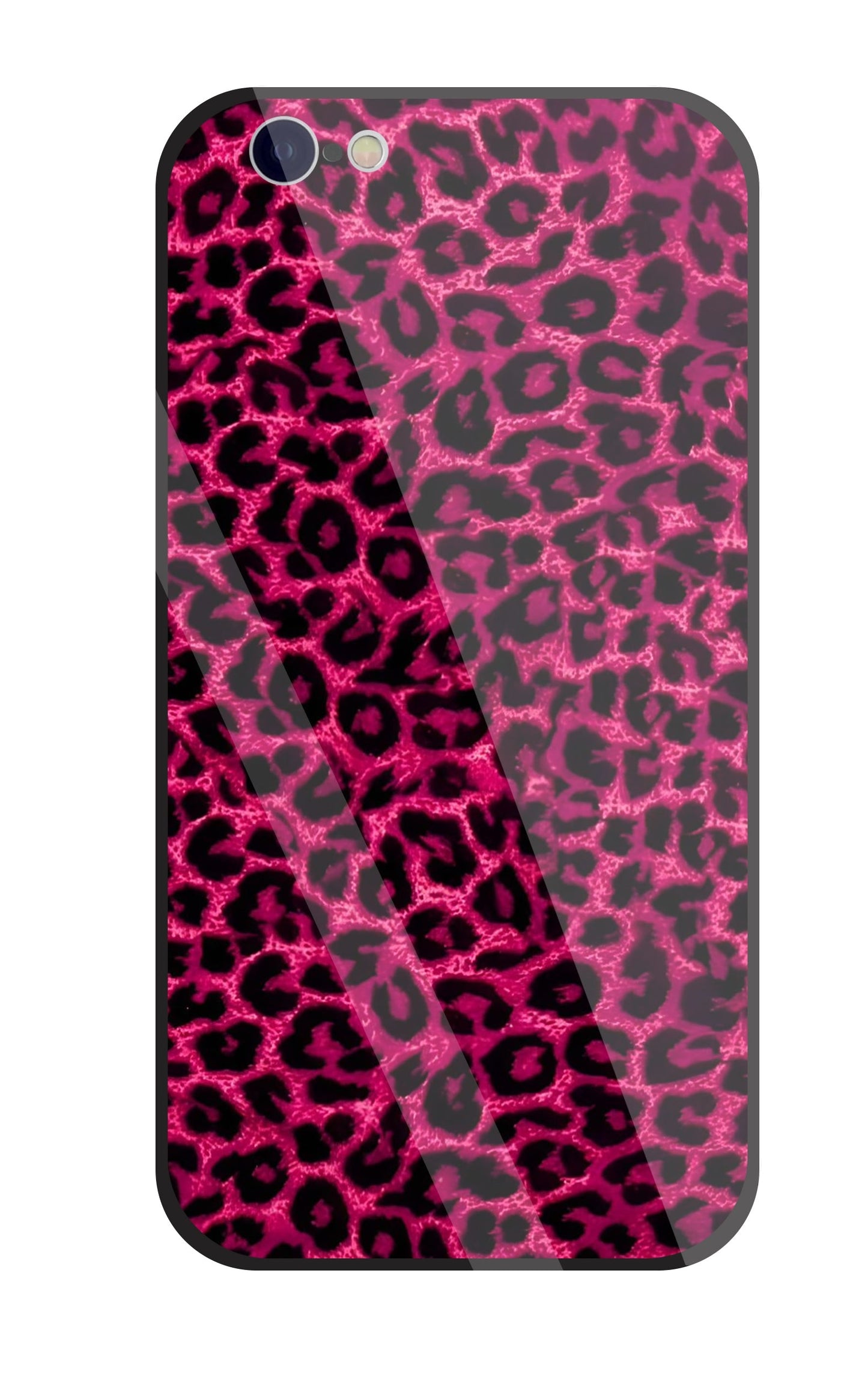Pink Leopard Glass Case For Apple iPhone 6 / 6s