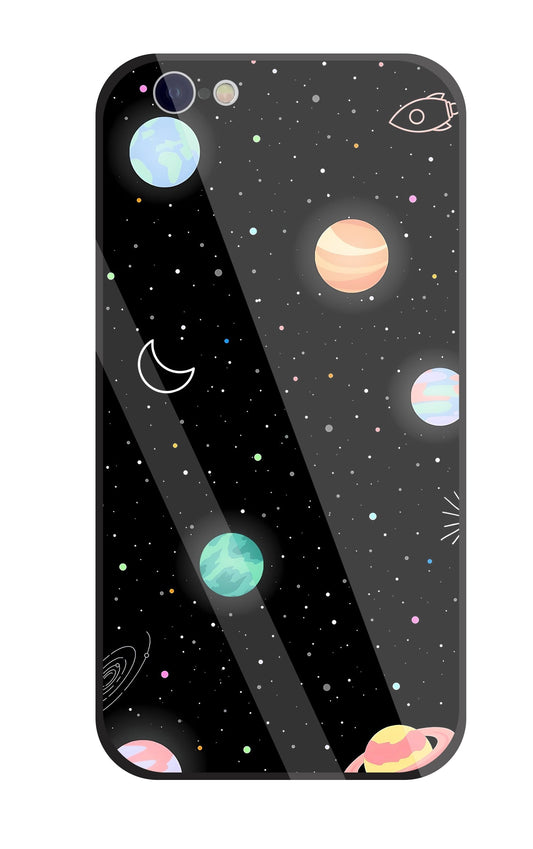 Space Galaxy Glass Case For Apple iPhone 6 / 6s