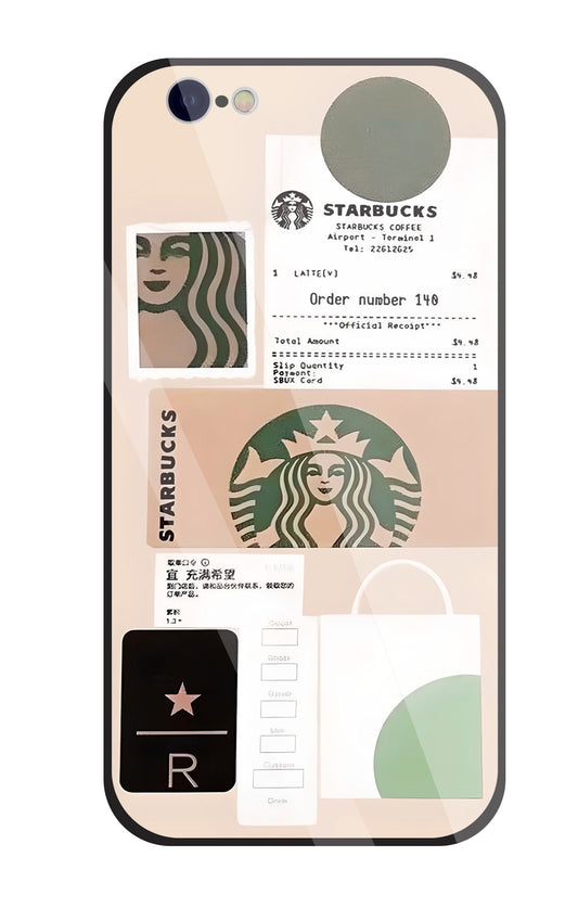 Starbucks Order No Glass Case For Apple iPhone 6 / 6s