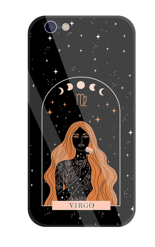 Virgo Black Glass Case For Apple iPhone 6 / 6s