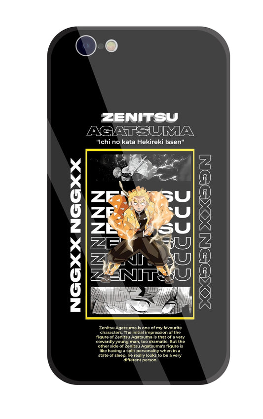 Zenitsu Anime Glass Case For Apple iPhone 6 / 6s