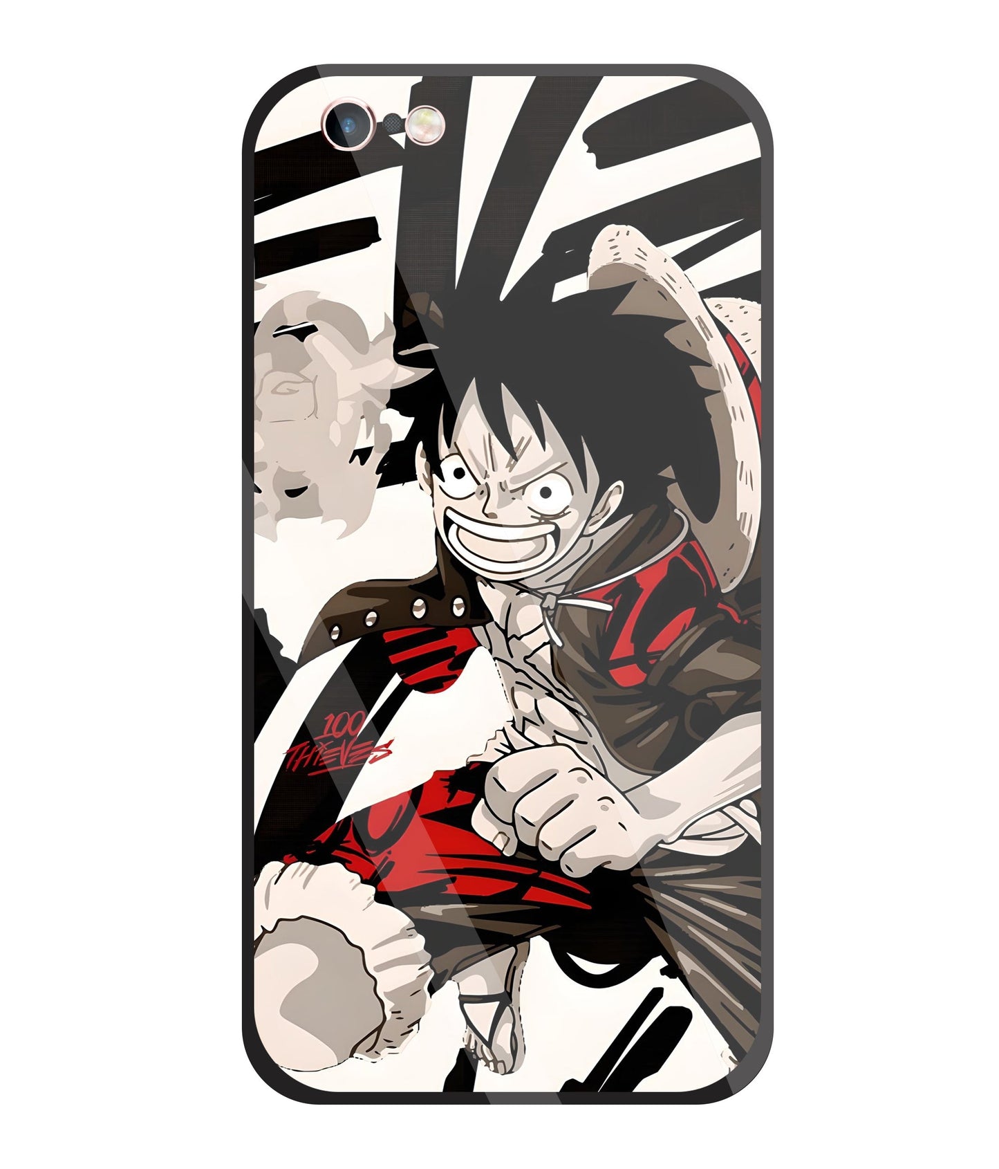 Angry Luffy Glass Case For Apple iPhone 6 +