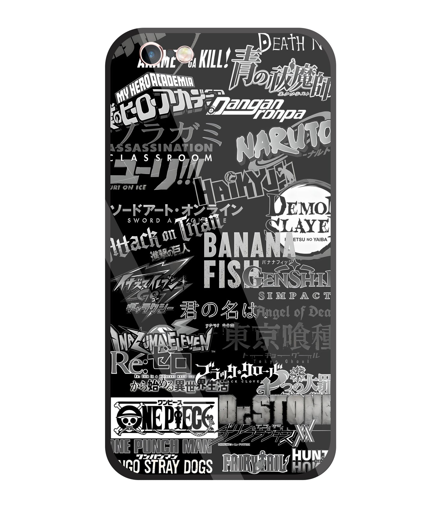 Anime Symbol Glass Case For Apple iPhone 6 +