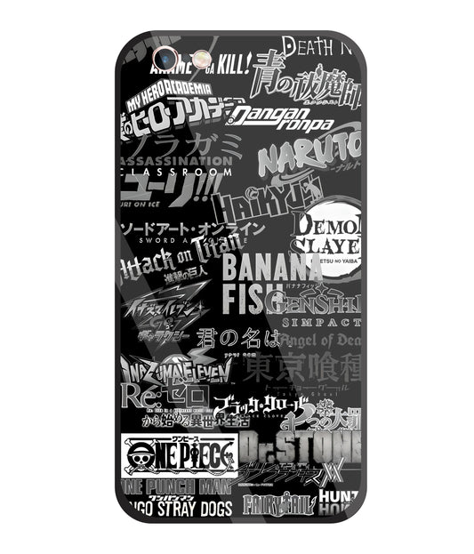 Anime Symbol Glass Case For Apple iPhone 6 +