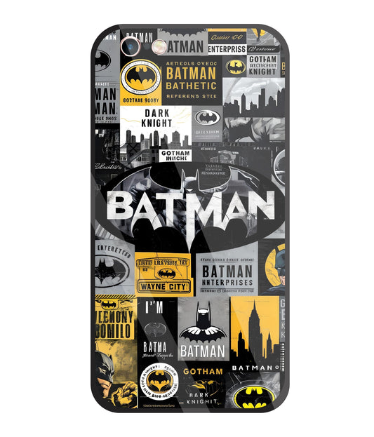 Batman Mashup Glass Case For Apple iPhone 6 +