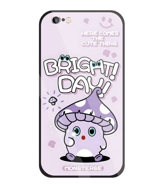 Bright Day Purple Monster Glass Case For Apple iPhone 6 +