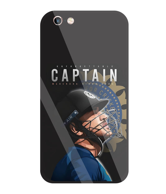 Captain MS Dhoni Glass Case For Apple iPhone 6 +