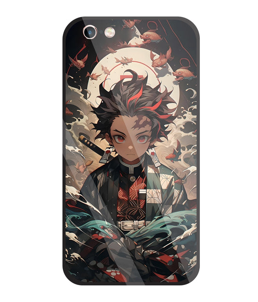 Demon Slayer Glass Case For Apple iPhone 6 +