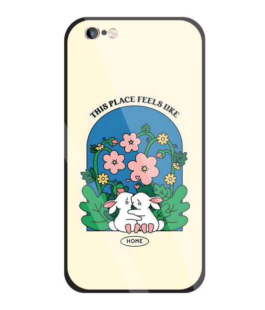 Feels Like Home Glass Case For Apple iPhone 6 +