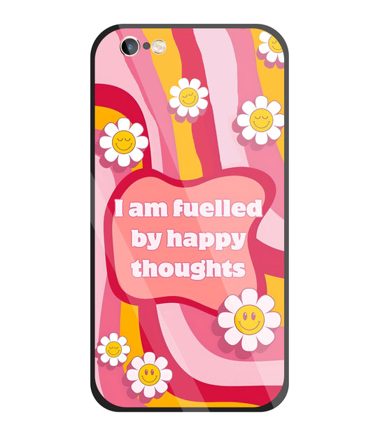 Happy Thoughts Glass Case For Apple iPhone 6 +