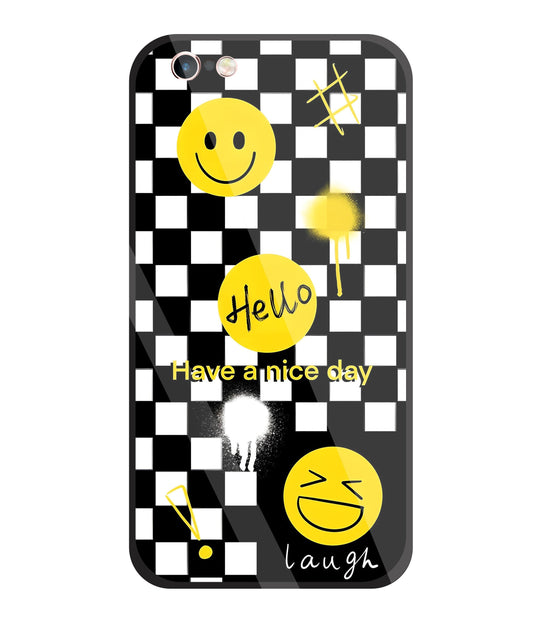 Have A Nice Day Glass Case For Apple iPhone 6 +