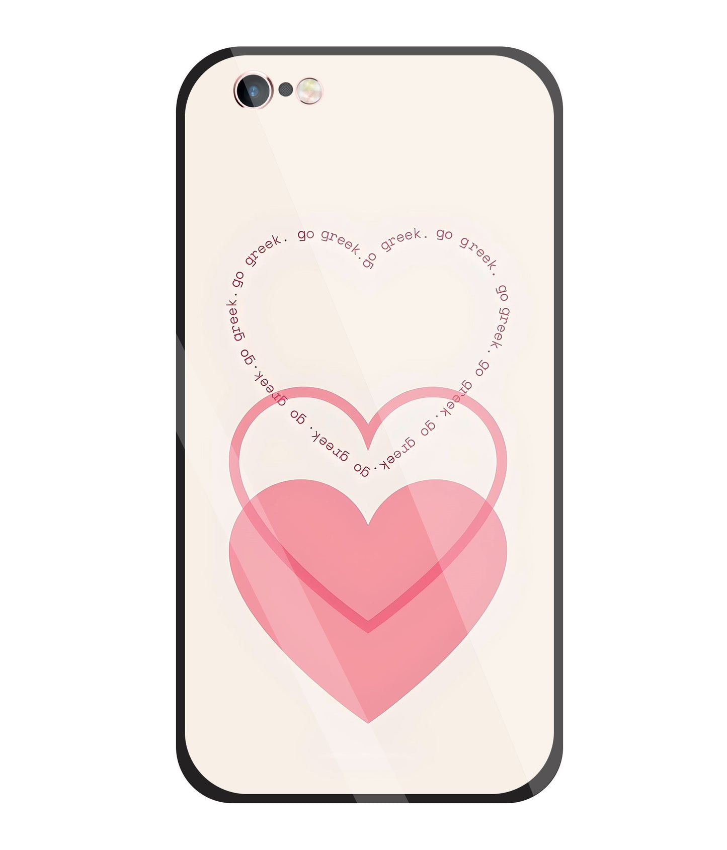 Heart Glass Case For Apple iPhone 6 +