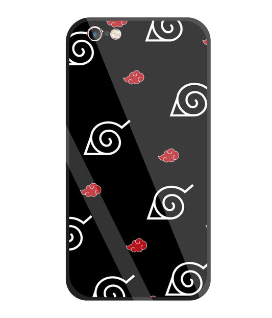 Itachi sharigan Sign Glass Case For Apple iPhone 6 +