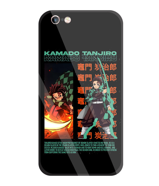 Kamado Tanjiro Glass Case For Apple iPhone 6 +