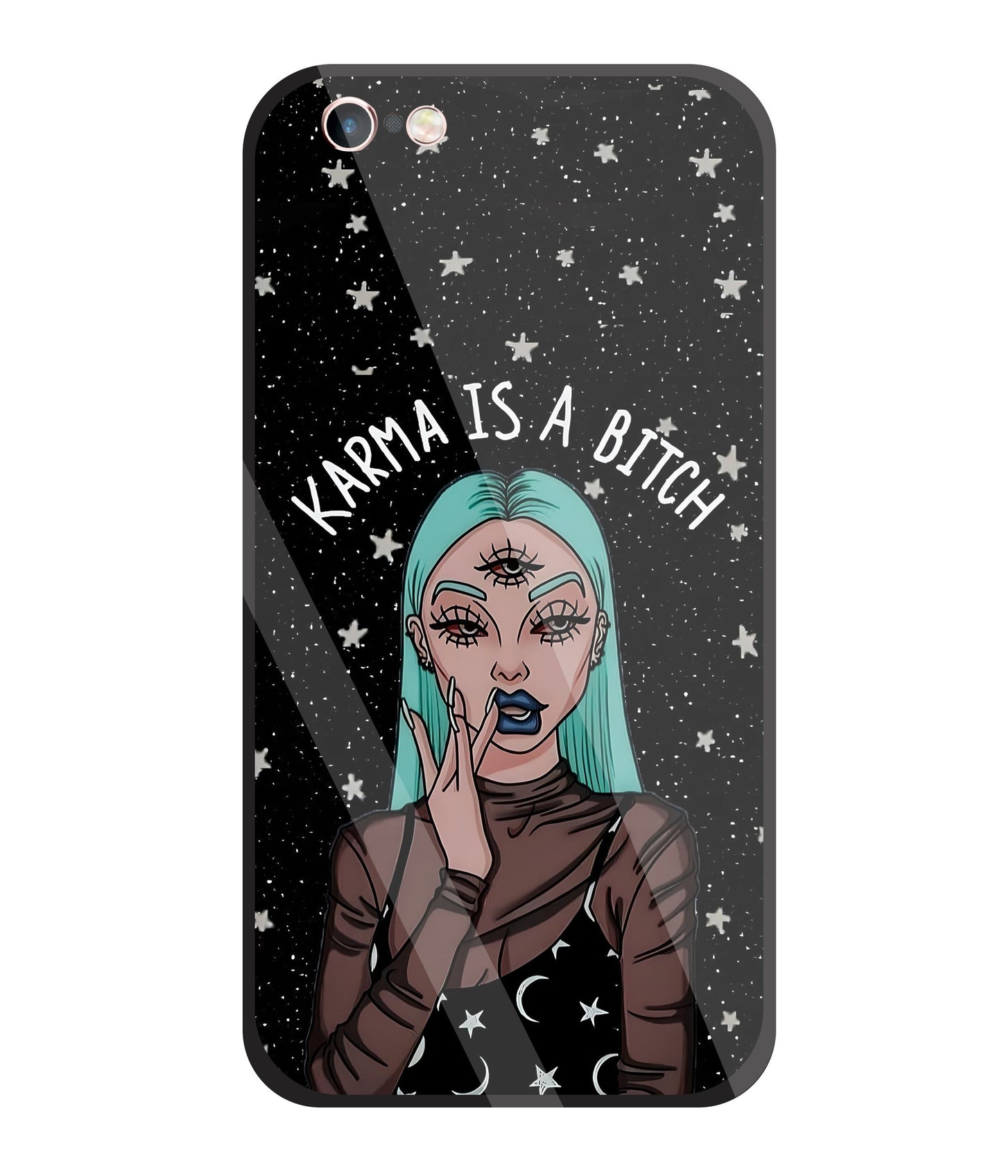 Karma Is A Bitch Glass Case For Apple iPhone 6 +