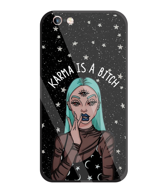 Karma Is A Bitch Glass Case For Apple iPhone 6 +