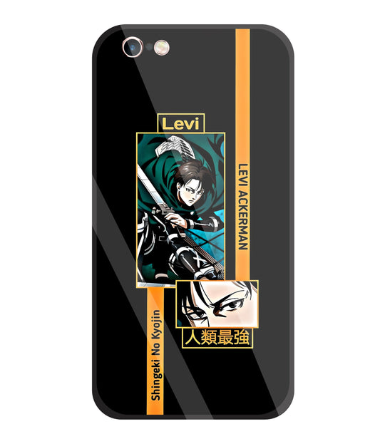 Levi Anime Glass Case For Apple iPhone 6 +