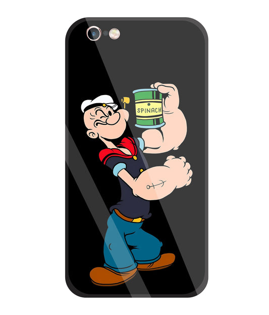 Popeye Spinach Glass Case For Apple iPhone 6 +