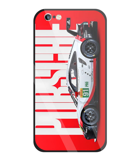 Porschse Glass Case For Apple iPhone 6 +