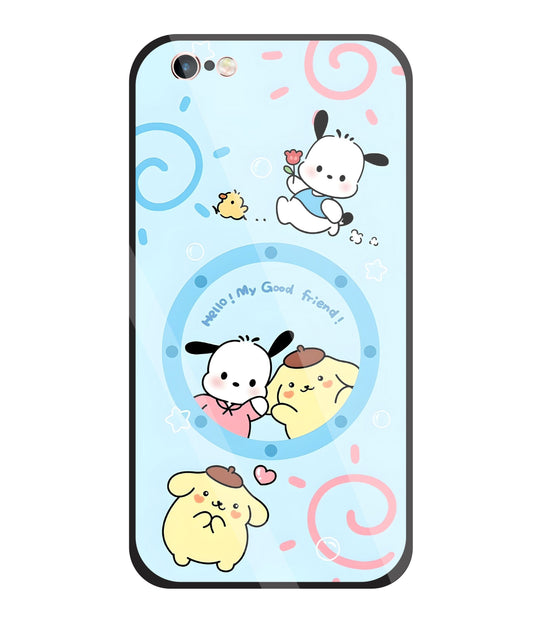Sanrio Friends Glass Case For Apple iPhone 6 +