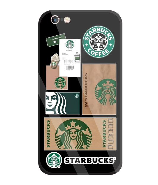 Starbucks 1971 Glass Case For Apple iPhone 6 +
