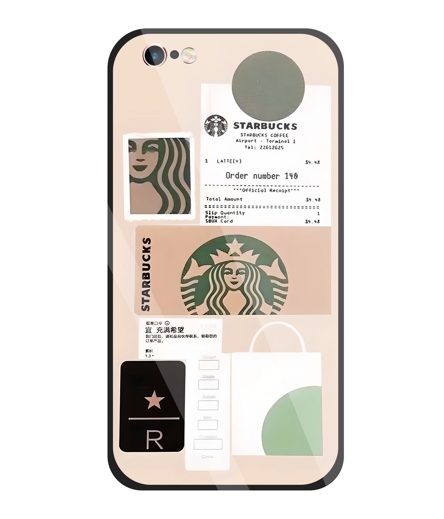 Starbucks Order No Glass Case For Apple iPhone 6 +
