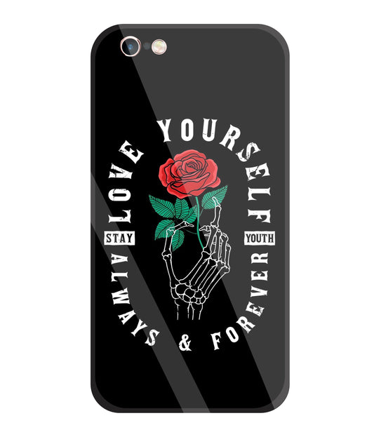 Stay Youth Love Glass Case For Apple iPhone 6 +