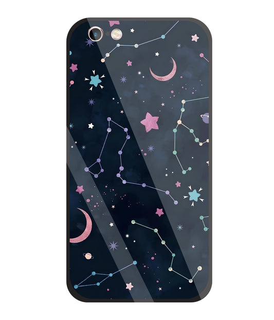 Symbol Of Stars Glass Case For Apple iPhone 6 +