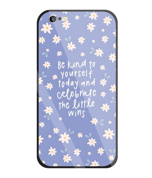 The Little Wine Flower Glass Case For Apple iPhone 6 +