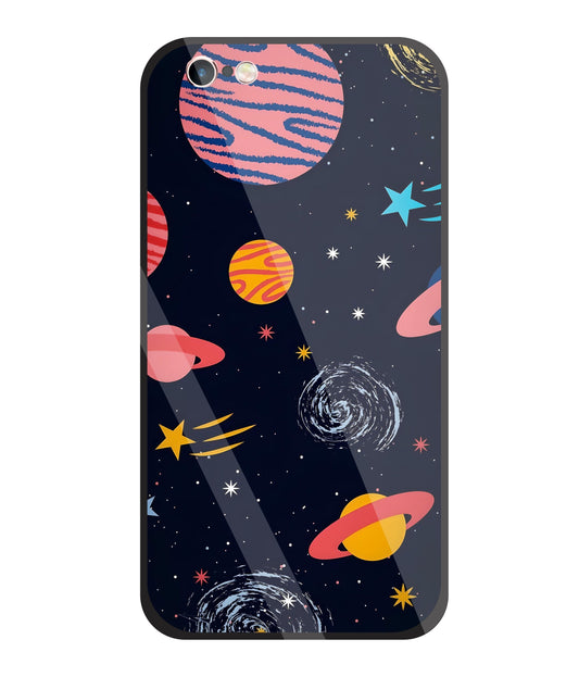 Universe In Space Glass Case For Apple iPhone 6 +