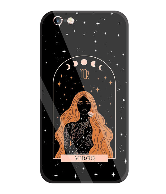 Virgo Black Glass Case For Apple iPhone 6 +