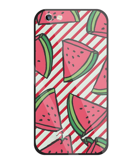 Watermelon Glass Case For Apple iPhone 6 +